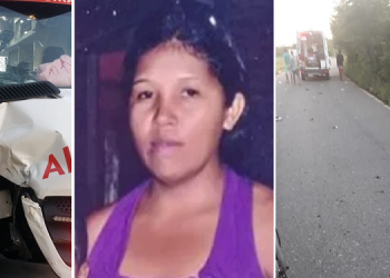 Mulher morre na colisão entre moto e ambulância do Samu no Norte do Piauí